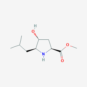 (2S,4R,5S)-Methyl 4-hydroxy-5-isobutylpyrrolidine-2-carboxylate