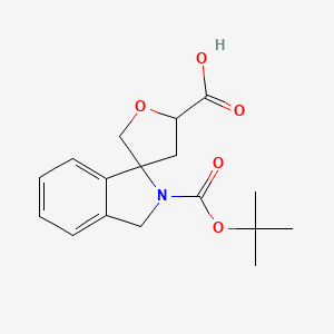 2'-(tert-Butoxycarbonyl)-4,5-dihydro-2H-spiro[furan-3,1'-isoindoline]-5-carboxylic acid