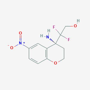 (R)-2-(4-Amino-6-nitrochroman-4-YL)-2,2-difluoroethanol