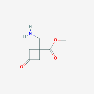 Methyl 1-(aminomethyl)-3-oxocyclobutane-1-carboxylate