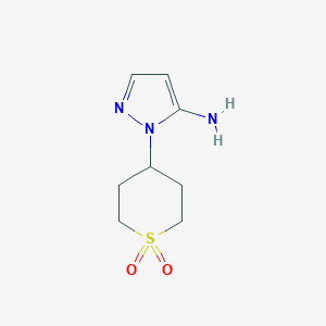 4-(5-Amino-1H-pyrazol-1-yl)-1lambda6-thiane-1,1-dione