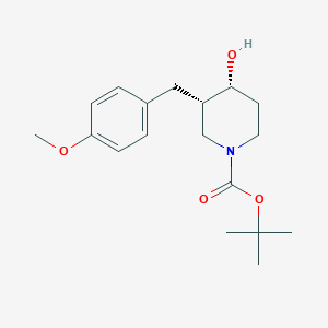 cis-tert-Butyl 4-hydroxy-3-(4-methoxybenzyl)piperidine-1-carboxylate