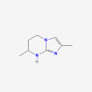 2,7-Dimethyl-5H,6H,7H,8H-imidazo[1,2-a]pyrimidine