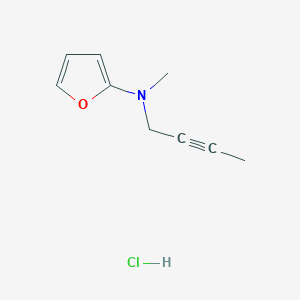 N-(But-2-yn-1-yl)-N-methylfuran-2-aminehydrochloride