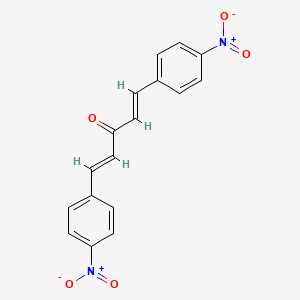 molecular formula C17H12N2O5 B1308875 (1E,4E)-1,5-bis(4-nitrophenyl)penta-1,4-dien-3-one CAS No. 25288-75-9