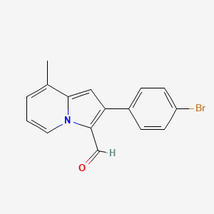 2-(4-Bromophenyl)-8-methylindolizine-3-carbaldehyde