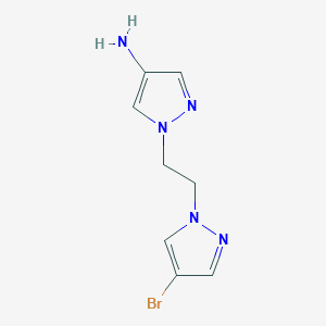 1-[2-(4-Bromo-1H-pyrazol-1-YL)ethyl]-1H-pyrazol-4-amine