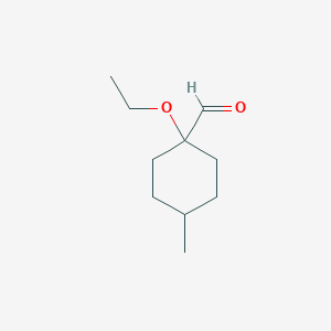 1-Ethoxy-4-methylcyclohexane-1-carbaldehyde