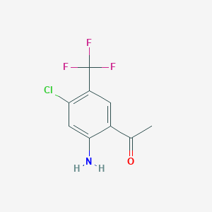 1-(2-Amino-4-chloro-5-(trifluoromethyl)phenyl)ethanone