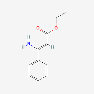 molecular formula C11H13NO2 B1308884 (Z)-3-Amino-3-phenyl-acrylic acid ethyl ester CAS No. 33831-72-0