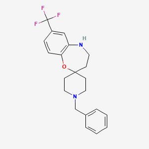 1'-Benzyl-7-(trifluoromethyl)-4,5-dihydro-3H-spiro[benzo[B][1,4]oxazepine-2,4'-piperidine]