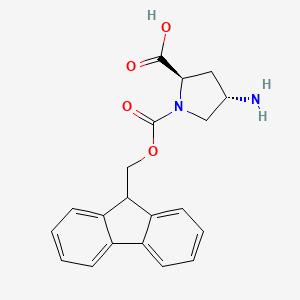 (2R,4S)-1-(((9H-Fluoren-9-yl)methoxy)carbonyl)-4-aminopyrrolidine-2-carboxylic acid