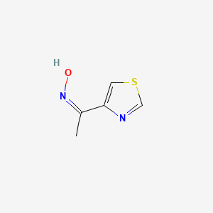 molecular formula C5H6N2OS B1308886 (1Z)-1-(1,3-thiazol-4-yl)ethanone oxime CAS No. 68158-16-7
