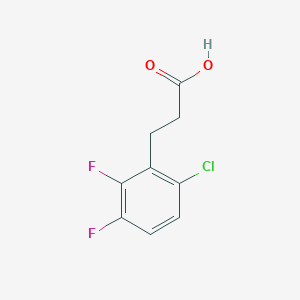 molecular formula C9H7ClF2O2 B13088896 3-(6-Chloro-2,3-difluorophenyl)propanoic acid 