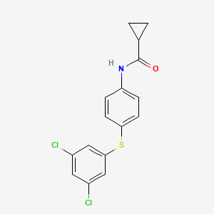 N-(4-((3,5-Dichlorophenyl)thio)phenyl)cyclopropanecarboxamide