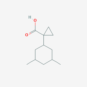 molecular formula C12H20O2 B13088909 1-(3,5-Dimethylcyclohexyl)cyclopropane-1-carboxylic acid 