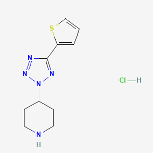 molecular formula C10H14ClN5S B1308892 4-[5-(2-thienyl)-2H-tetrazol-2-yl]piperidine hydrochloride 