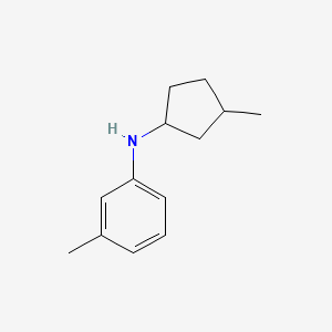 3-methyl-N-(3-methylcyclopentyl)aniline