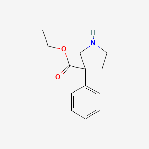 Ethyl 3-phenylpyrrolidine-3-carboxylate