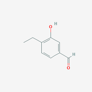 molecular formula C9H10O2 B13088949 4-Ethyl-3-hydroxybenzaldehyde CAS No. 532966-51-1