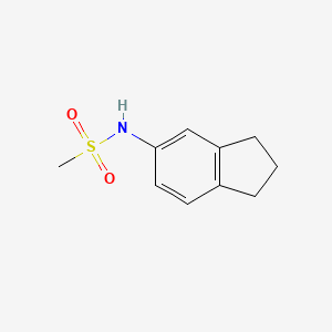 molecular formula C10H13NO2S B1308895 N-2,3-Dihydro-1H-inden-5-ylmethanesulfonamide CAS No. 82471-86-1