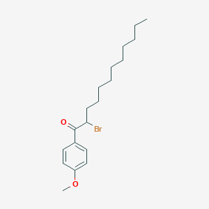 molecular formula C19H29BrO2 B13088954 2-Bromo-1-(4-methoxyphenyl)dodecan-1-one CAS No. 63424-84-0