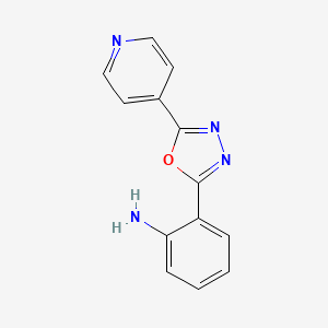 molecular formula C13H10N4O B1308896 2-(5-Pyridin-4-yl-1,3,4-oxadiazol-2-yl)aniline CAS No. 54754-58-4