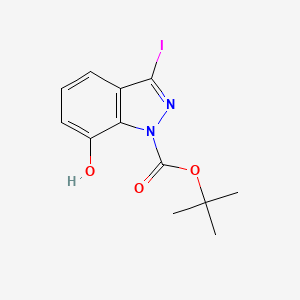 tert-Butyl 7-hydroxy-3-iodo-1H-indazole-1-carboxylate