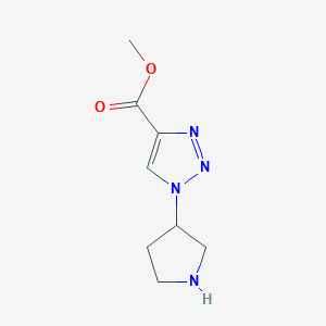 Methyl 1-(pyrrolidin-3-yl)-1H-1,2,3-triazole-4-carboxylate