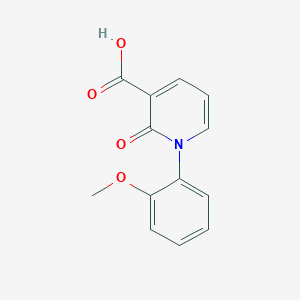 molecular formula C13H11NO4 B13088999 1-(2-Methoxyphenyl)-2-oxo-1,2-dihydropyridine-3-carboxylic acid 