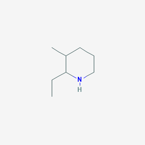 molecular formula C8H17N B13089017 2-Ethyl-3-methylpiperidine 