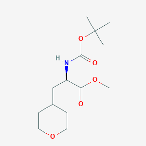 (R)-Methyl 2-((tert-butoxycarbonyl)amino)-3-(tetrahydro-2H-pyran-4-yl)propanoate