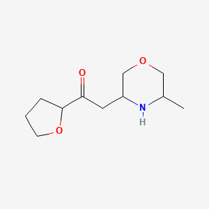 2-(5-Methylmorpholin-3-yl)-1-(oxolan-2-yl)ethan-1-one