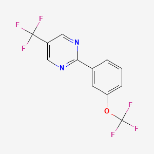 2-(3-(Trifluoromethoxy)phenyl)-5-(trifluoromethyl)pyrimidine