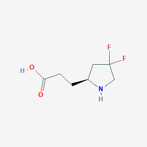 (S)-3-(4,4-Difluoropyrrolidin-2-yl)propanoic acid