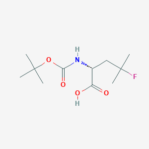 (2R)-4-fluoro-4-methyl-2-[(2-methylpropan-2-yl)oxycarbonylamino]pentanoic acid