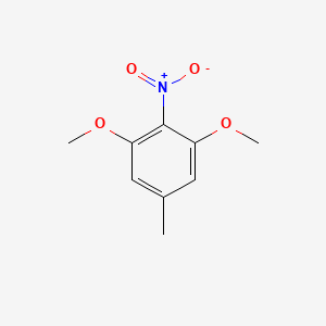 molecular formula C9H11NO4 B13089136 1,3-Dimethoxy-5-methyl-2-nitrobenzene 