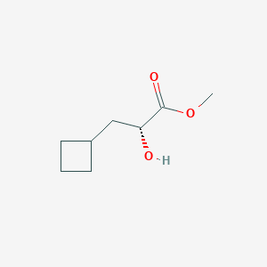 molecular formula C8H14O3 B13089150 methyl (2R)-3-cyclobutyl-2-hydroxypropanoate 