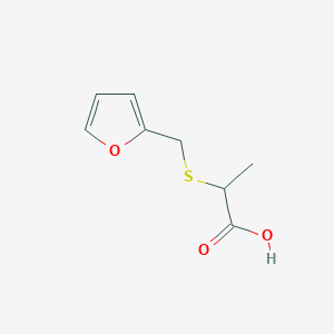 molecular formula C8H10O3S B1308927 2-(Furan-2-ylmethylsulfanyl)-propionic acid CAS No. 90953-98-3