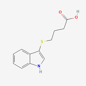 molecular formula C12H13NO2S B1308928 4-(1H-吲哚-3-基硫基)-丁酸 CAS No. 187030-13-3