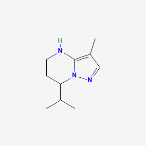 3-Methyl-7-(propan-2-yl)-4H,5H,6H,7H-pyrazolo[1,5-a]pyrimidine