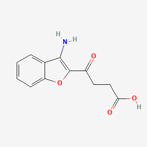 molecular formula C12H11NO4 B1308933 4-(3-氨基苯并呋喃-2-基)-4-氧代丁酸 CAS No. 350511-87-4