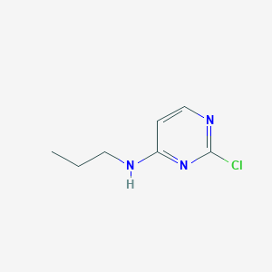 molecular formula C7H10ClN3 B13089348 2-chloro-N-propylpyrimidin-4-amine 