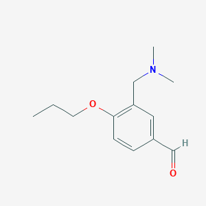molecular formula C13H19NO2 B1308935 3-二甲氨基甲基-4-丙氧基苯甲醛 CAS No. 883549-81-3