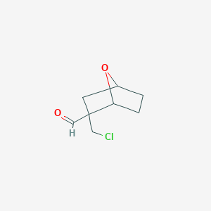 molecular formula C8H11ClO2 B13089392 2-(Chloromethyl)-7-oxabicyclo[2.2.1]heptane-2-carbaldehyde 