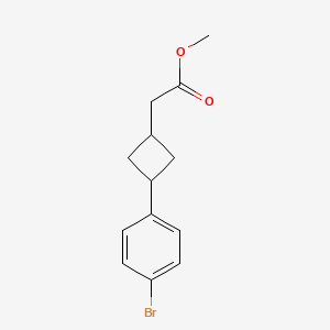 Methyl 2-(3-(4-bromophenyl)cyclobutyl)acetate