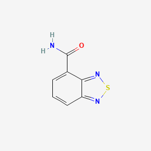 molecular formula C7H5N3OS B13089421 Benzo[c][1,2,5]thiadiazole-4-carboxamide 