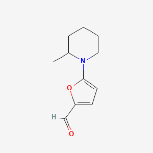 molecular formula C11H15NO2 B1308945 5-(2-Methyl-piperidin-1-yl)-furan-2-carbaldehyde CAS No. 876710-46-2