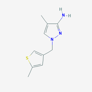 4-Methyl-1-[(5-methylthiophen-3-yl)methyl]-1H-pyrazol-3-amine