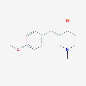 3-(4-Methoxybenzyl)-1-methylpiperidin-4-one